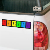 Corey Tiger 80sカセットテープRainbow バンパーステッカー (トラック上)