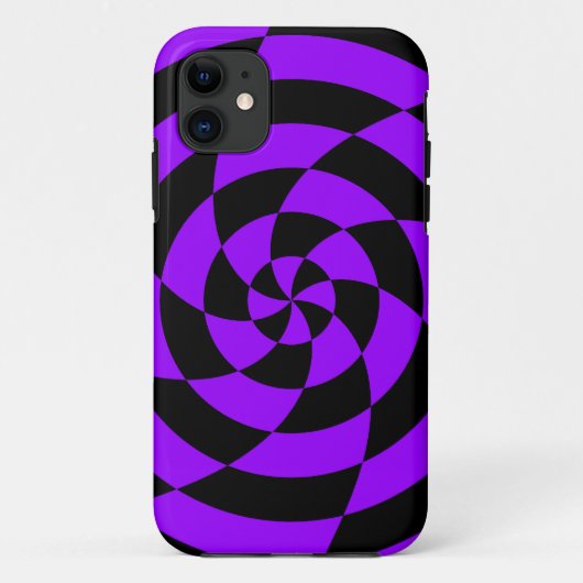 Corey Tiger 80sネオンオペアート(紫) Case-Mate iPhoneケース (裏面)