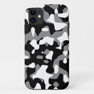 Corey Tiger 80sネオンカモフラージュ(グレー) iPhone 11 ケース