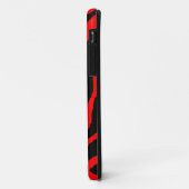 Corey Tiger 80sネオンタイガーストライプズ（赤） Case-Mate iPhoneケース (裏面/左)