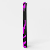 Corey Tiger 80sネオンタイガーストライプ暗い赤紫色(ピンク) Case-Mate iPhoneケース (裏面/左)
