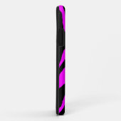 Corey Tiger 80sネオンタイガーストライプ暗い赤紫色(ピンク) Case-Mate iPhoneケース (裏面/右)