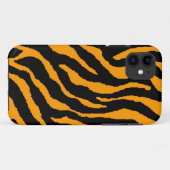 Corey Tiger 80sネオンタイガーストライプ(オレンジ) Case-Mate iPhoneケース (裏面(横))