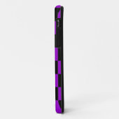 Corey Tiger 80sネオンチェッカーボード(紫) Case-Mate iPhoneケース (裏面/左)