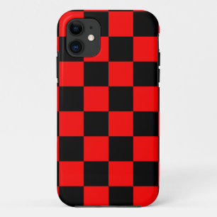 Corey Tiger 80sネオンチェッカーボード(赤) iPhone 11 ケース