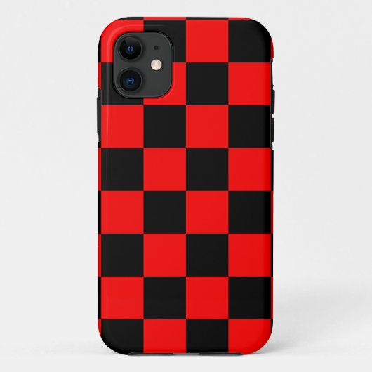 Corey Tiger 80sネオンチェッカーボード（赤） Case-Mate iPhoneケース (裏面)