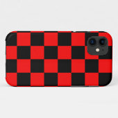 Corey Tiger 80sネオンチェッカーボード（赤） Case-Mate iPhoneケース (裏面(横))