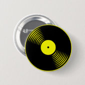 Corey Tiger 80sレトロヴィンテージレコードのピン 缶バッジ (正面&裏面)