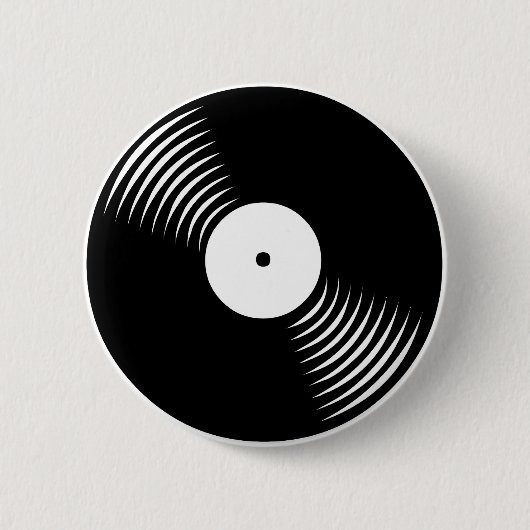 Corey Tiger 80sレトロヴィンテージレコードのピン 缶バッジ (正面)