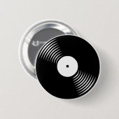 Corey Tiger 80sレトロヴィンテージレコードのピン 缶バッジ (正面&裏面)