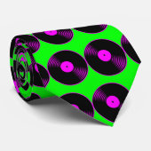 Corey Tiger 80sレトロヴィンテージレコード・タイ ネクタイ (ロール)