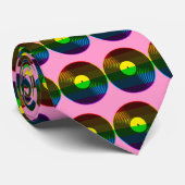 Corey Tiger 80sレトロヴィンテージレコード・タイ ネクタイ (ロール)