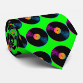 Corey Tiger 80sレトロヴィンテージレコード・タイ ネクタイ (ロール)