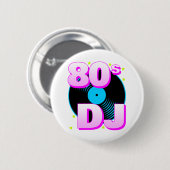 Corey Tiger 80sレトロヴィンテージ80s DJピン 缶バッジ (正面&裏面)