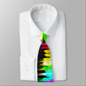 Corey Tiger 80sレトロ絵を描ドリッ数々のプ(カラー) ネクタイ (タイ)