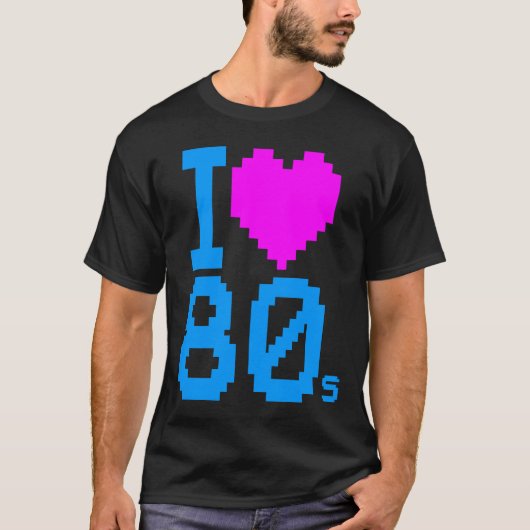 Corey Tiger 80sレトロI Love 80s Shirt Tシャツ (正面)