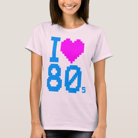 Corey Tiger 80sレトロI Love 80s Shirt Tシャツ (正面)