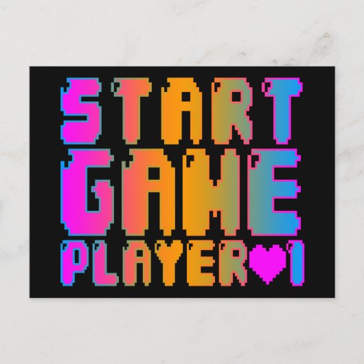 Corey Tiger 80sヴィンテージスタートゲームプレーヤー1 ポストカード (正面)