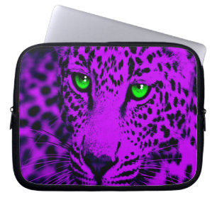 Corey Tiger 80s Leopard (紫) ラップトップスリーブ
