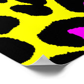 Corey Tiger 80s Leopard Spots (Yellow) ポスター (角)