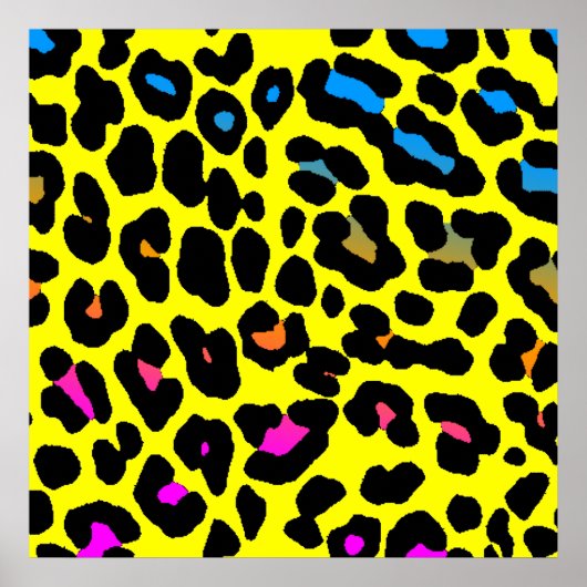 Corey Tiger 80s Leopard Spots (Yellow) ポスター (正面)