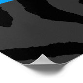 Corey Tiger 80s Retro Boombox Radio ポスター (角)