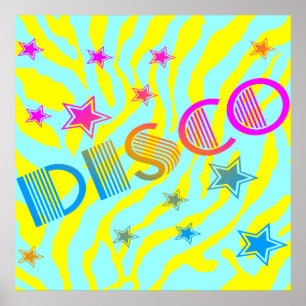 Corey Tiger 80s Vintage Disco Stars ポスター