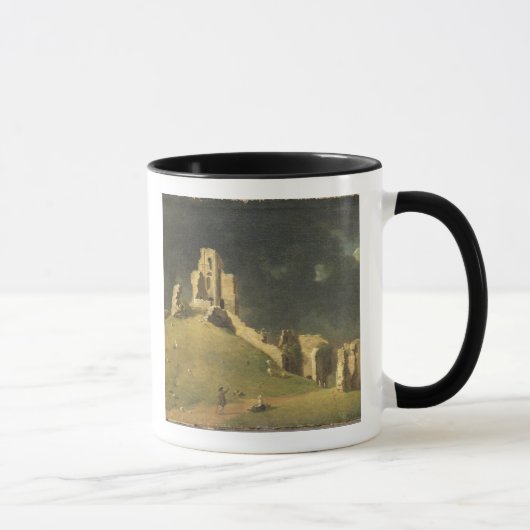 Corfeの城、ドーセット1764年(キャンバスの油) マグカップ (右)