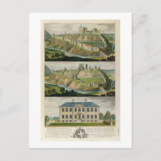 Corfe城はオリジナル州に廃城として ポストカード (正面)