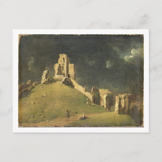 Corfe Castle, Dorset, 1764 (キャンバス油) ポストカード (正面)