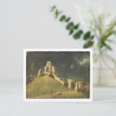 Corfe Castle, Dorset, 1764 (キャンバス油) ポストカード (スタンド正面)