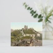 Corfe Castle, Isle of Purbeck, Dorset c.1895 ポストカード (スタンド正面)