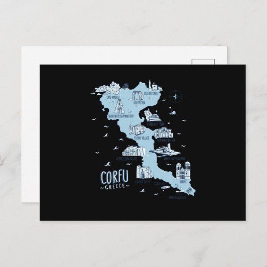 Corfu Greece Corfu ポストカード (正面/裏面)