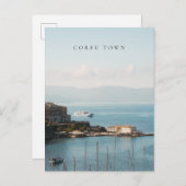 Corfu Town Harbor View ポストカード (正面/裏面)