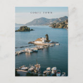 Corfu Town Vlacherna Monastery Scenic ポストカード (正面)