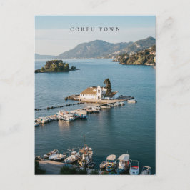 Corfu Town Vlacherna Monastery Scenic ポストカード