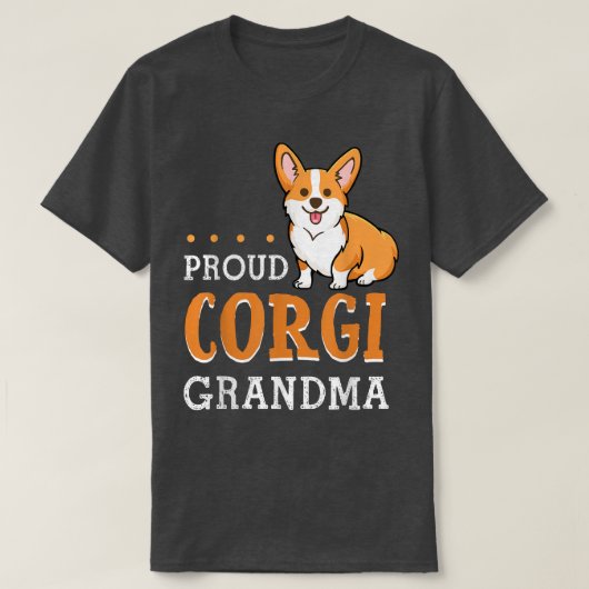 Corgiおばあちゃんおもしろいシャツマザーズデイドッグ恋人G Tシャツ (デザイン正面)
