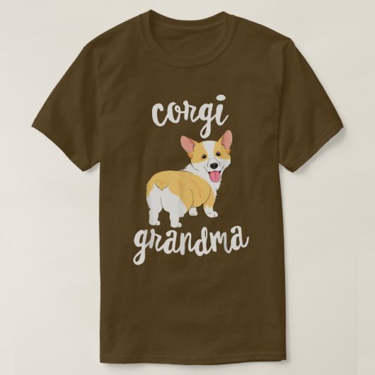 CorgiおばあちゃんCorgiギフトCorgi愛好家Tシャツ Tシャツ (デザイン正面)