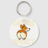 Corgiおもしろい愛好家のためのCorgiギフト男性女性子供 キーホルダー (正面)