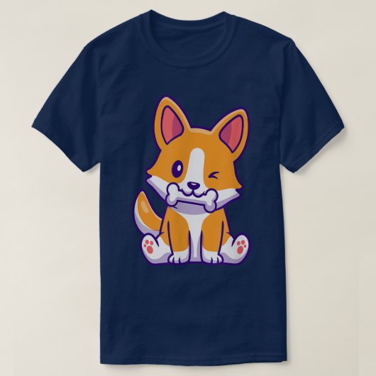 Corgiおもしろい Dog、愛犬家、パパ、母、子供のために Tシャツ (デザイン正面)