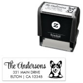 Corgiのパーソナライズ差出人住所 セルフインキングスタンプ (インサイチュ)