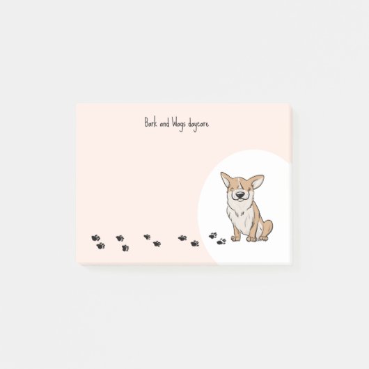 Corgiのパーソナライズ ポストイット (正面)