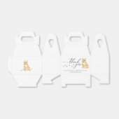 Corgiの子犬結婚の書道ありがとう フェイバーボックス (折り畳みなし)