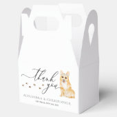 Corgiの子犬結婚の書道ありがとう フェイバーボックス (オープン)