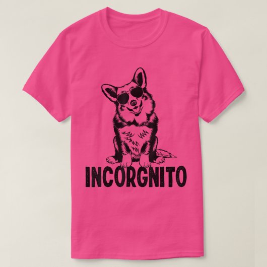 Corgiインポケット，おもしろい犬恋人のギフト，女性の男性 Tシャツ (デザイン正面)