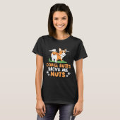 Corgiグラフィックおもしろいコーギお尻ドライブ私のナッツT型 Tシャツ (正面フル)