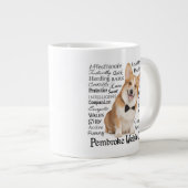 Corgiトレイトジャンボマグ ジャンボコーヒーマグカップ (正面右)