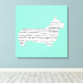 Corgiノート キャンバスプリント (インサイチュ (ウッドフロア))