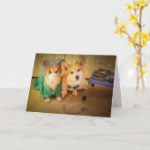 Corgi先生およびナースの迅速な回復 カード (黄色い花)