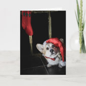 Corgi小妖精や小人サンタクリスマスカードを探して シーズンカード (正面)